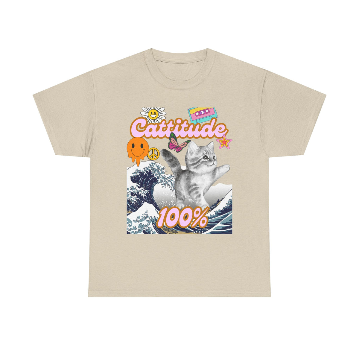 Cattitude 100% -  Cat Lovers - Unisex T-shirt