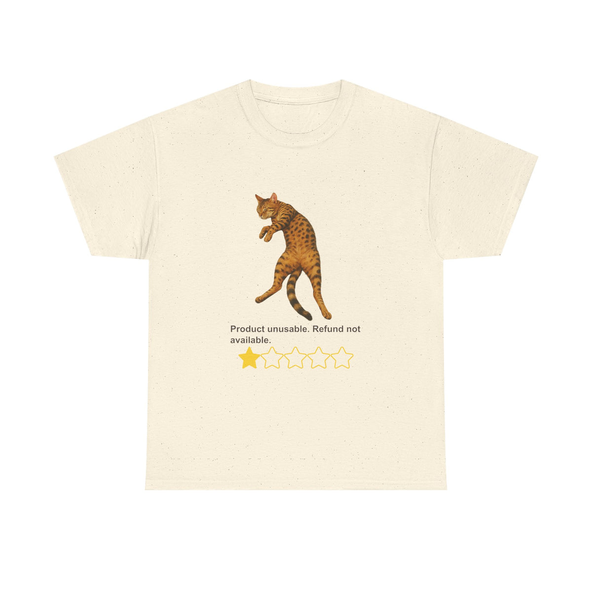 Product Unusable Funny Cat Review Tee by Electrik Land