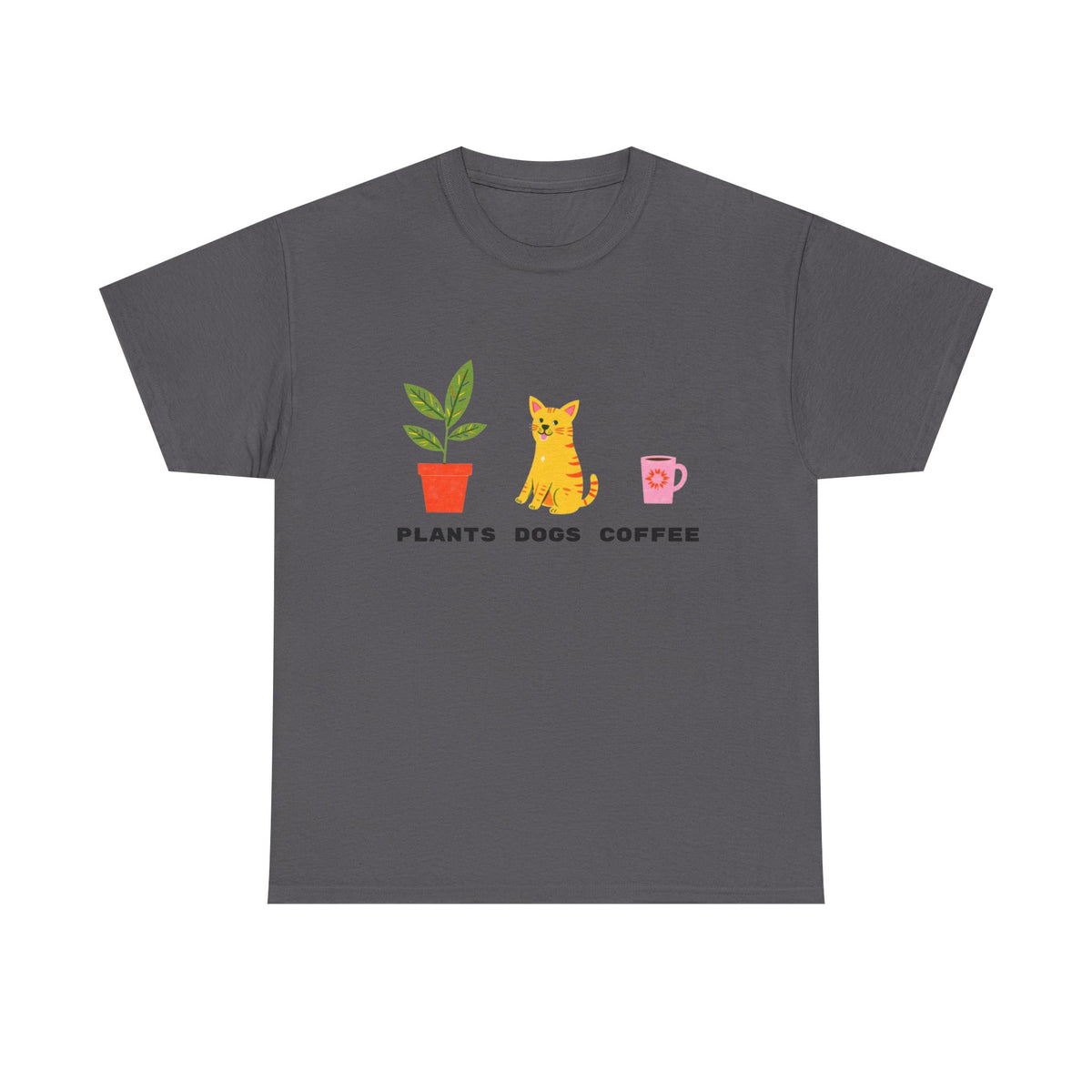 Plants Dogs Coffee Cute |  Unisex T-shirt