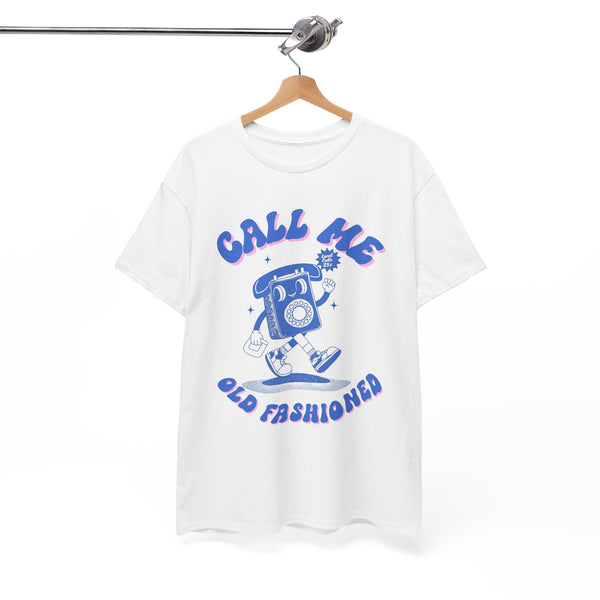 Call Me Old Fashioned Telephone Blue |  Unisex T-shirt