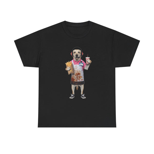 Fast Food Worker Dog - Pets With Day Jobs Unisex T-Shirt