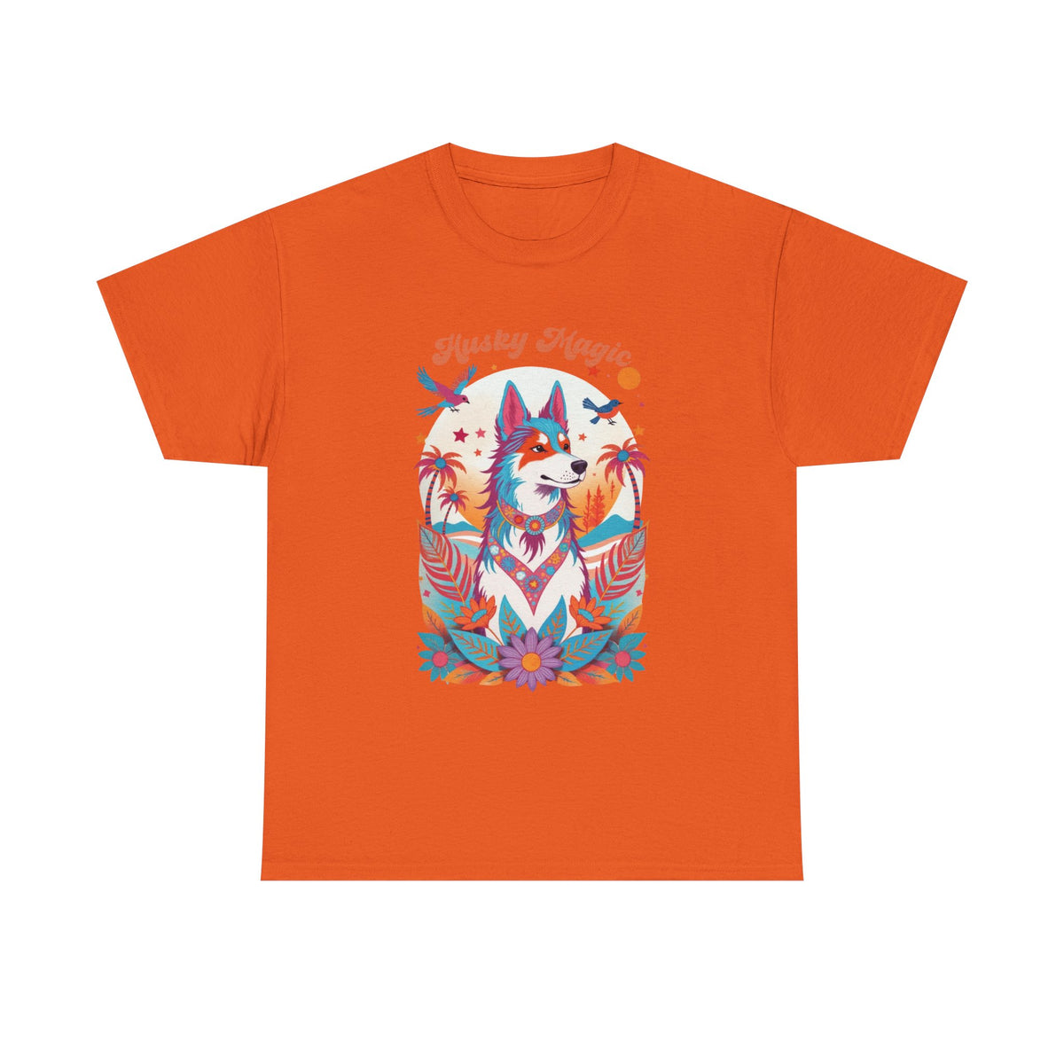Husky Pop Psychedelic Retro Graphic Tee by Electrik Land