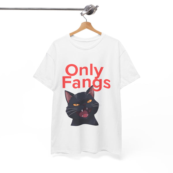 Only Fangs Anime Cat  - Unisex T-shirt