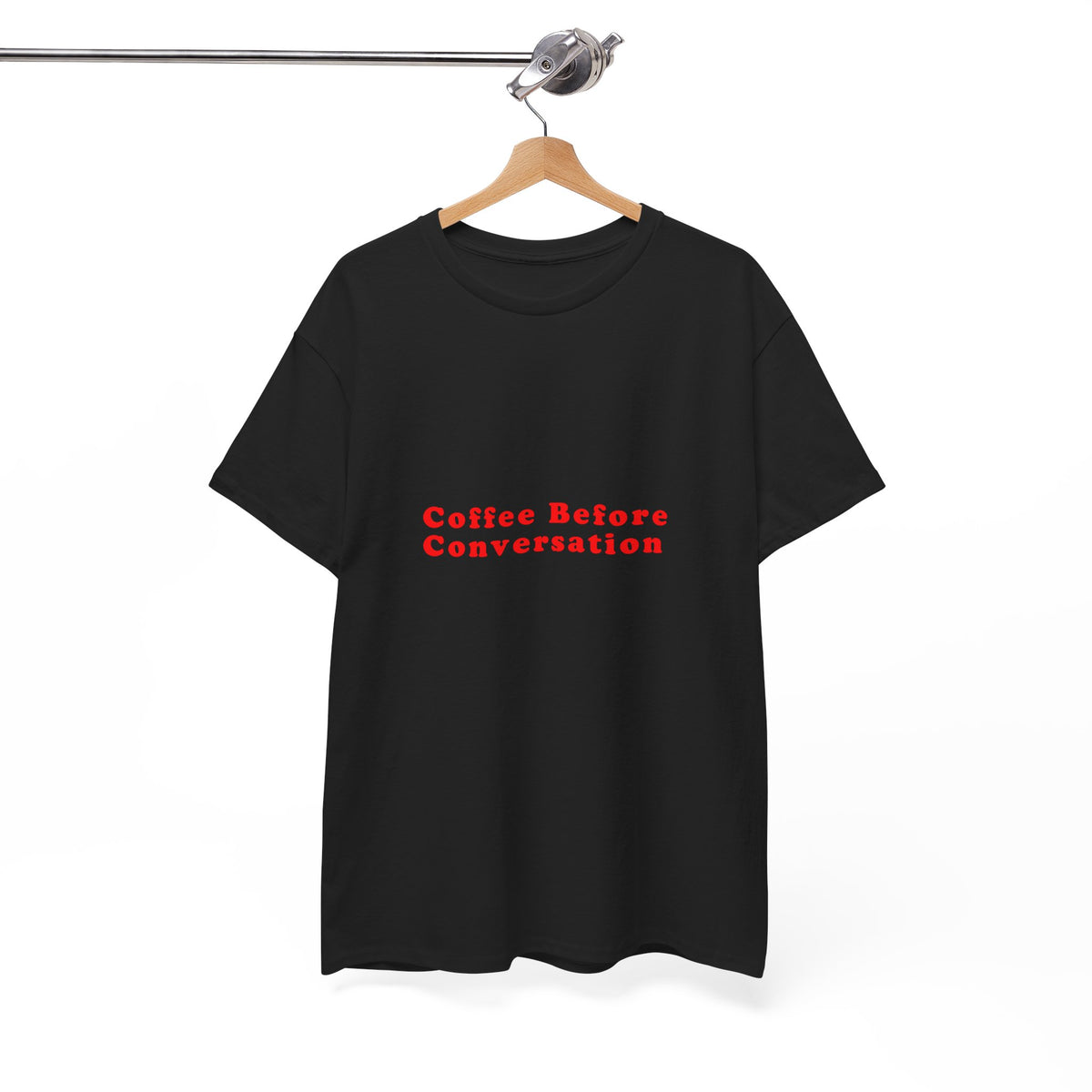 Coffee Before Conversation – Statement T-Shirt by Electrik Land