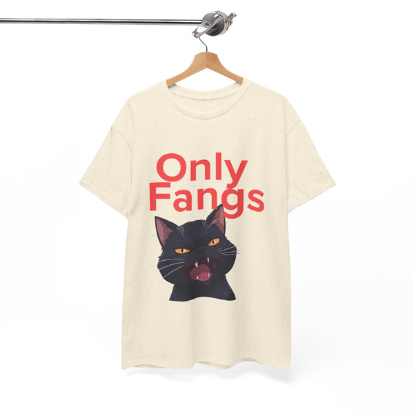 Only Fangs Anime Cat  - Unisex T-shirt
