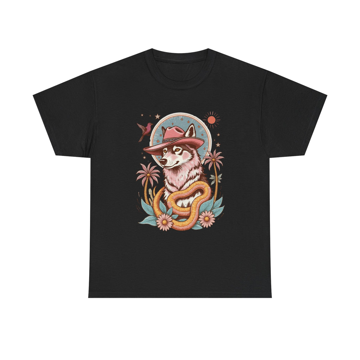 Husky Retro Cowboy T-Shirt