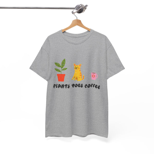 Plants Dogs Coffee Bubble |  Unisex T-shirt