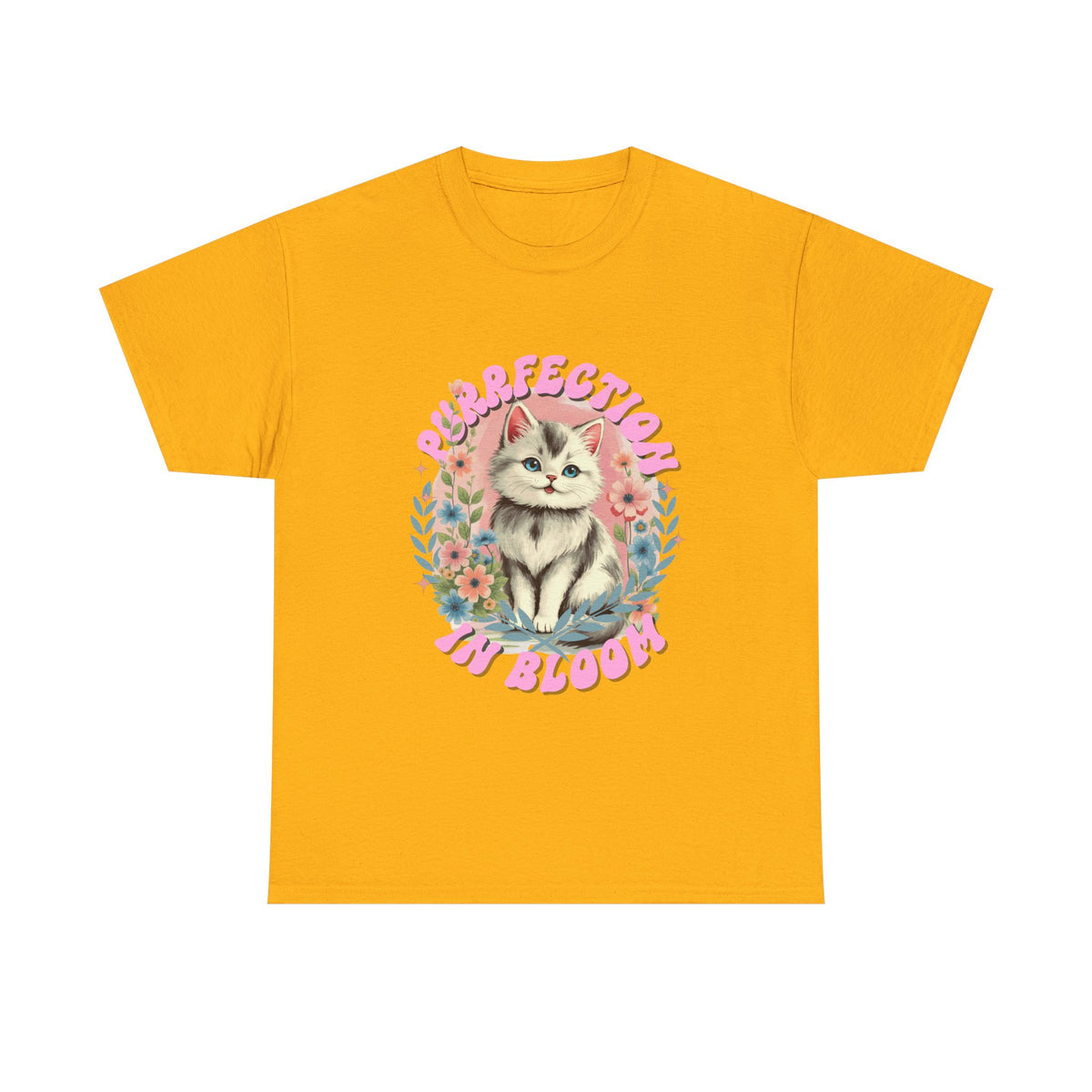Purrfection In Bloom Cat |  Unisex T-shirt