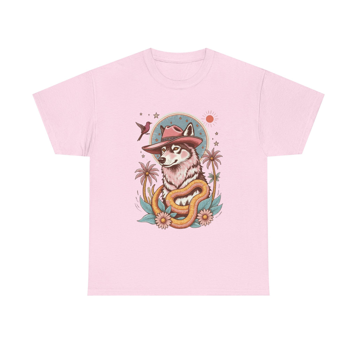 Husky Retro Cowboy T-Shirt