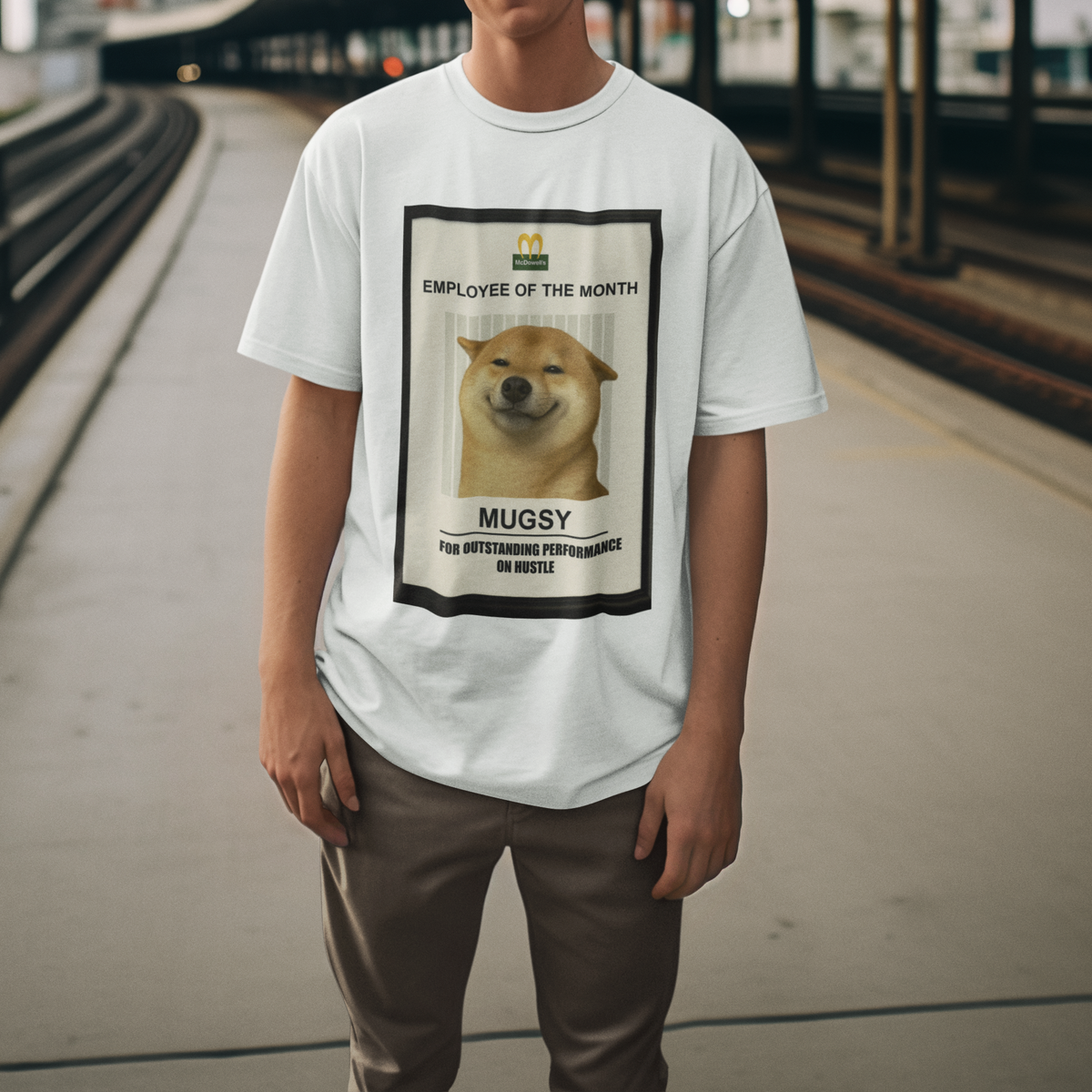 Employee of the Month – Custom Pet Print Unisex Tee