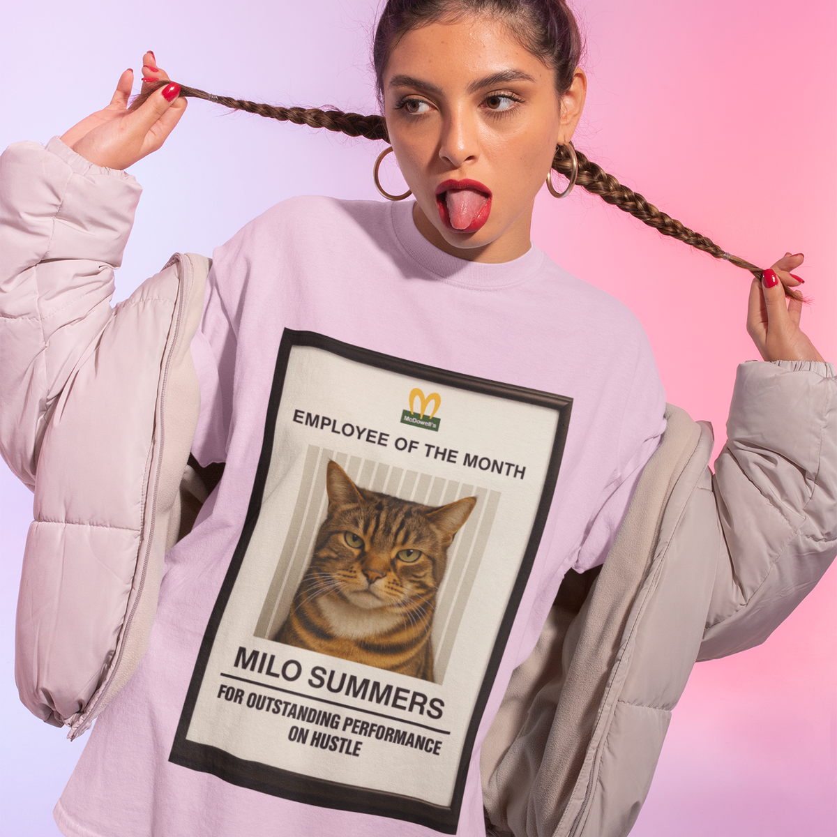 Employee of the Month – Custom Pet Print Unisex Tee