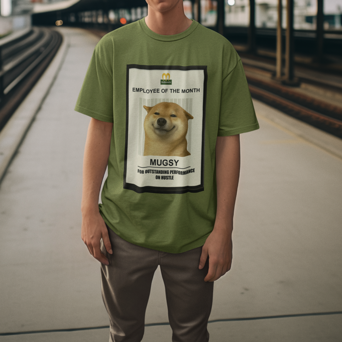 Employee of the Month – Custom Pet Print Unisex Tee