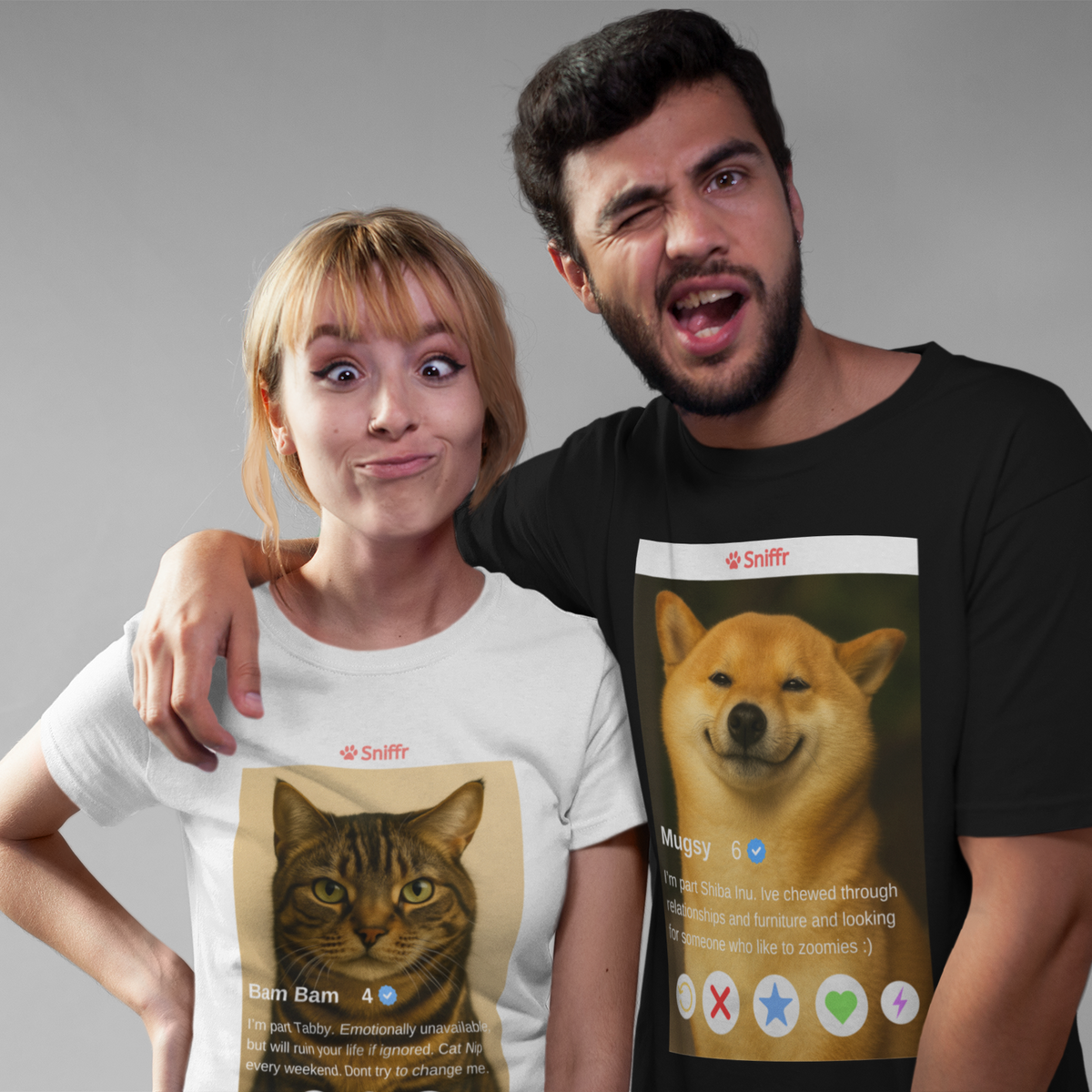 Fake Dating Bio for your Pet  - Custom Unisex Tee