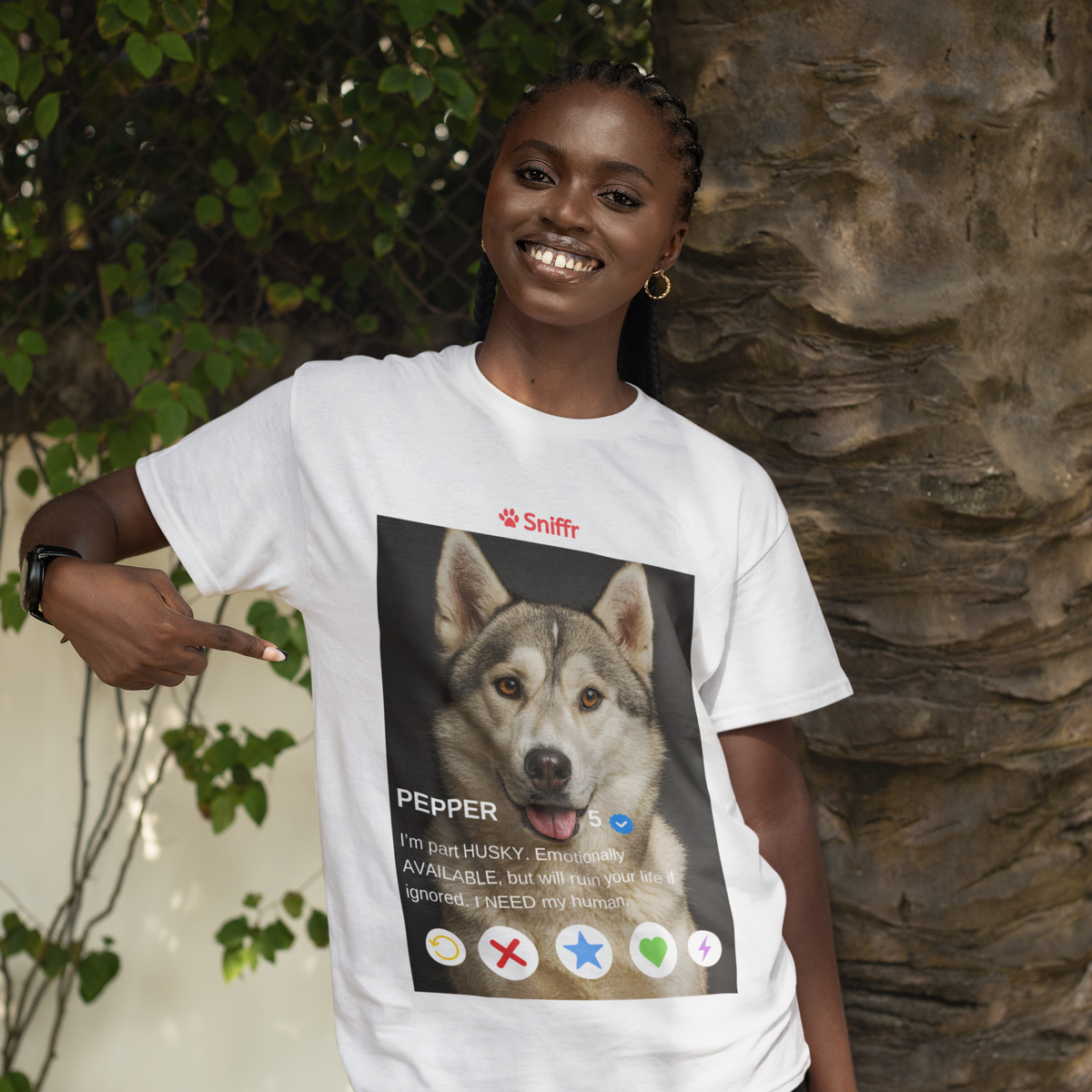 Fake Dating Bio for your Pet  - Custom Unisex Tee
