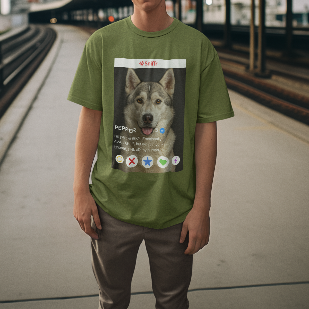 Fake Dating Bio for your Pet  - Custom Unisex Tee