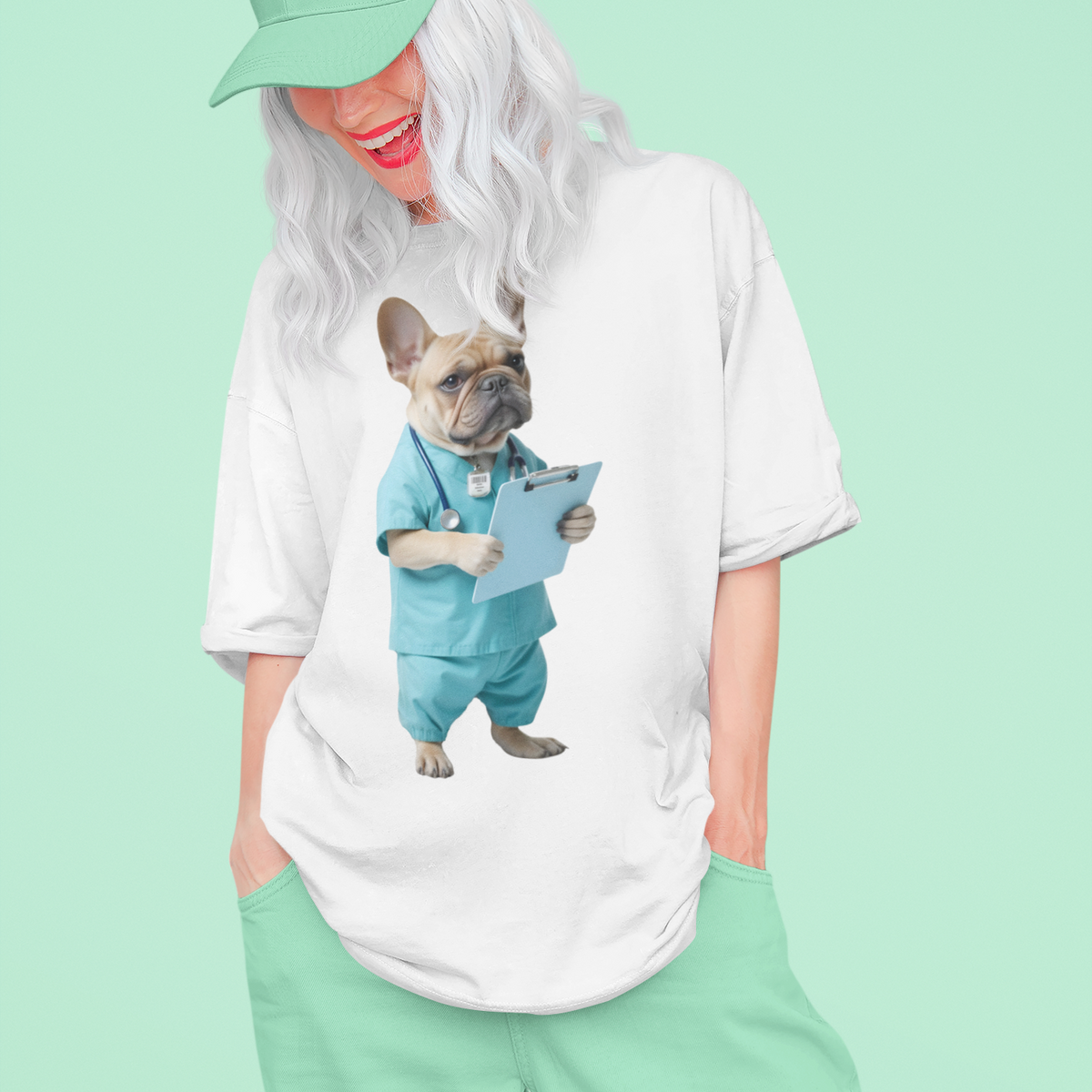 Medical Worker Dog - Pets With Day Jobs Unisex T-Shirt