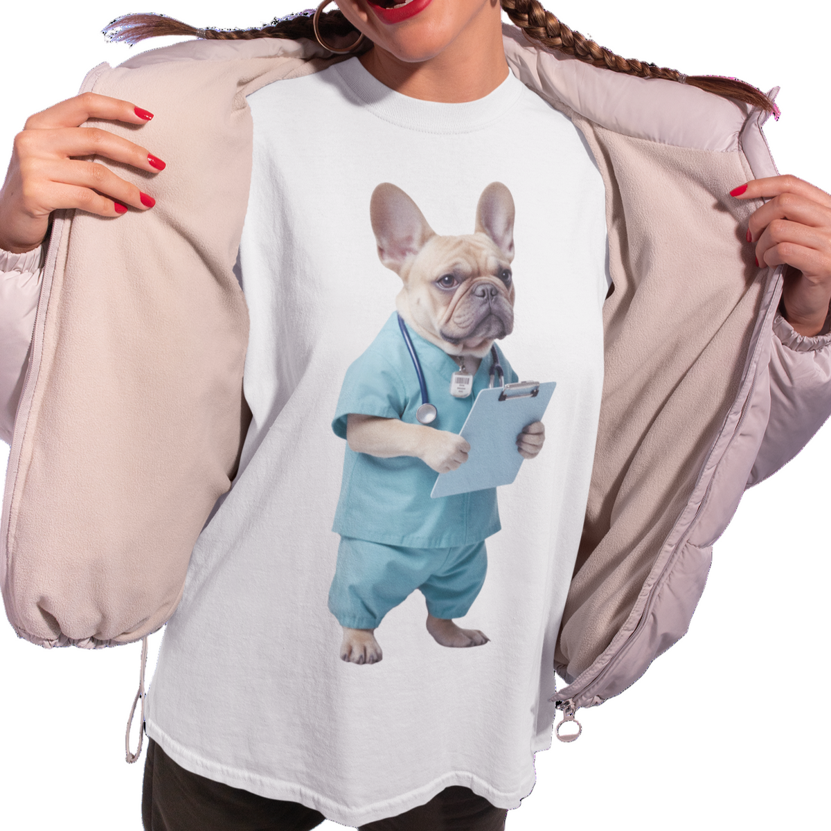Medical Worker Dog - Pets With Day Jobs Unisex T-Shirt