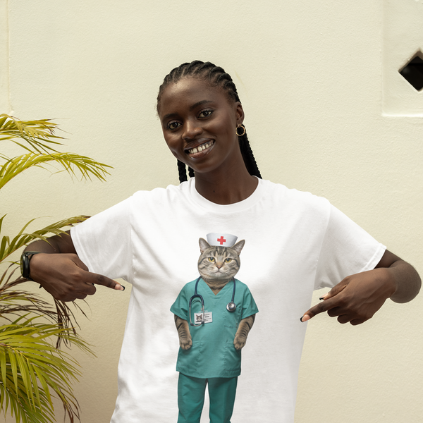 Medical Worker Cat - Pets With Day Jobs Unisex T-Shirt