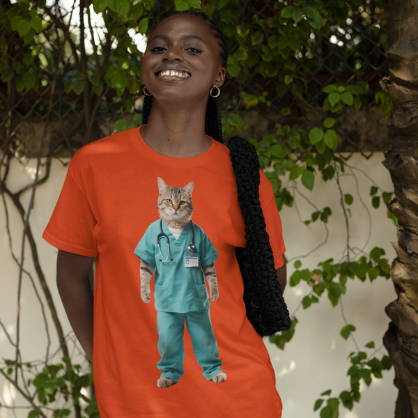 Medical Worker Cat - Pets With Day Jobs Unisex T-Shirt