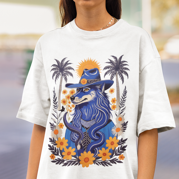 Husky French Vintage Print T-Shirt