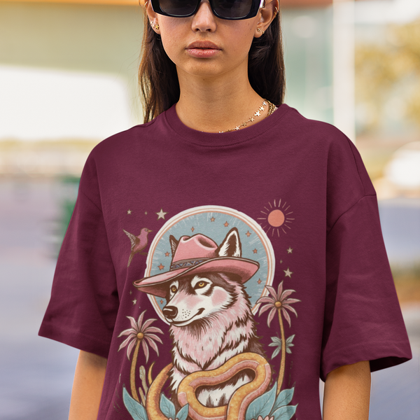 Husky Retro Cowboy T-Shirt