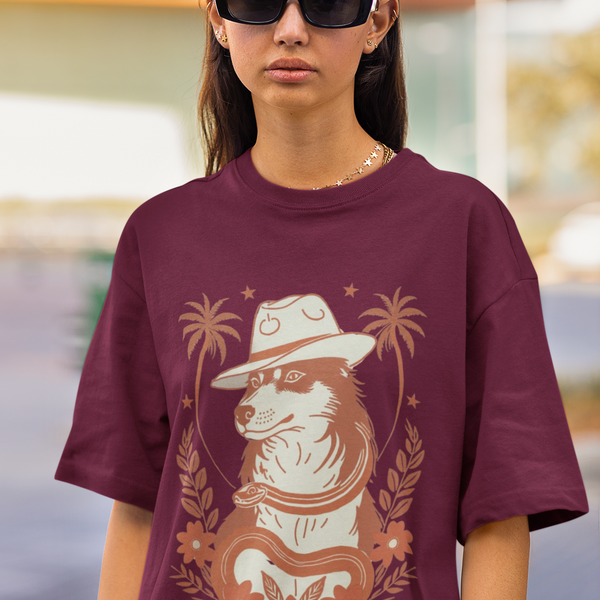 Husky Vintage Print Palms T-Shirt