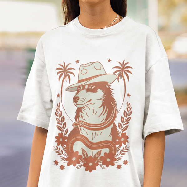 Husky Vintage Print Palms T-Shirt