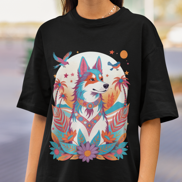 Husky Pop Psychedelic T-Shirt
