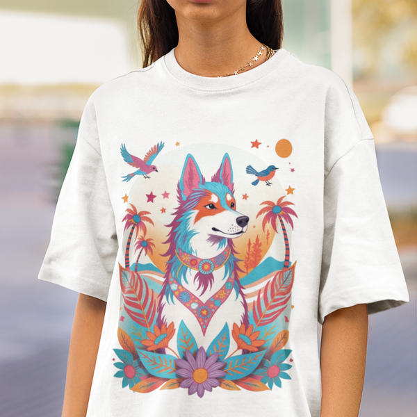 Husky Pop Psychedelic T-Shirt