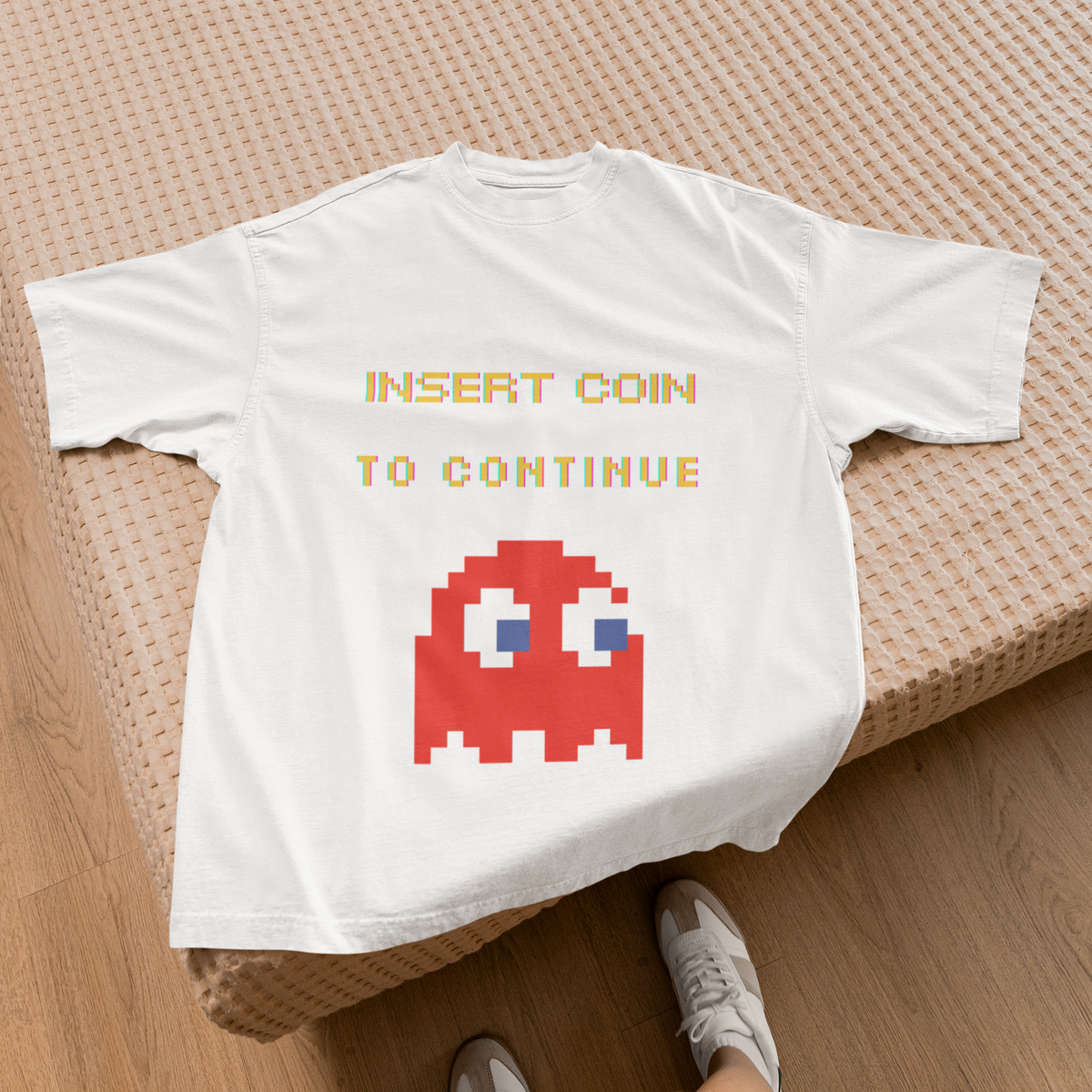 Insert Coin to Continue Retro Gamer Tee by Electrik Land