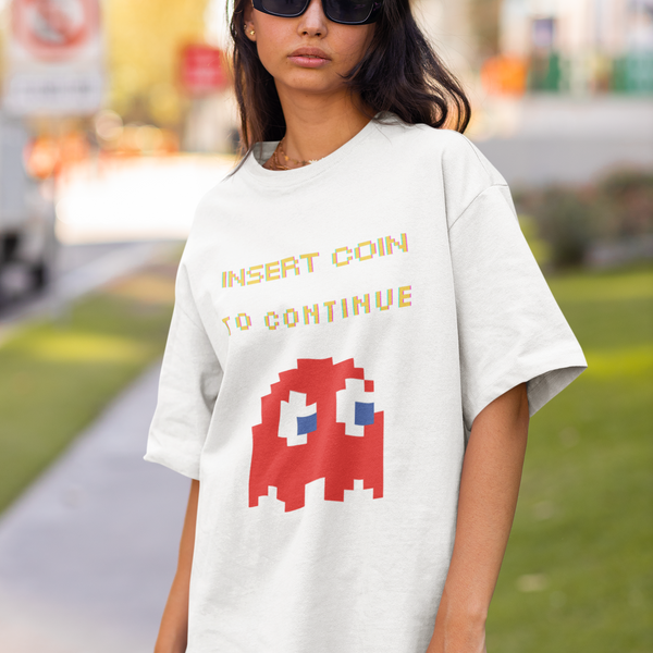 Insert Coin to Continue Retro Gamer Tee by Electrik Land