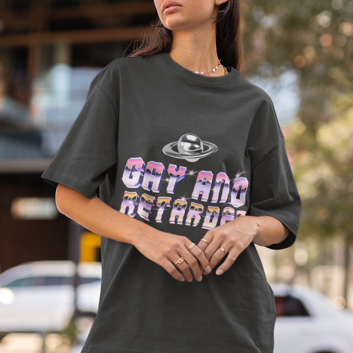 Gay And You Know It Pride UFO T-Shirt by Electrik Land.
