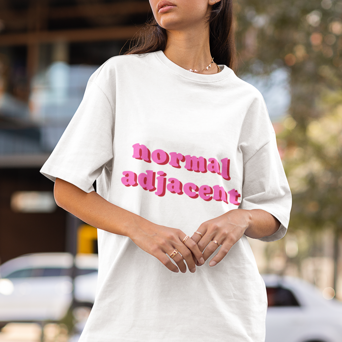 Normal Adjacent T-Shirt for High-Functioning Weirdos by Electrik Land.