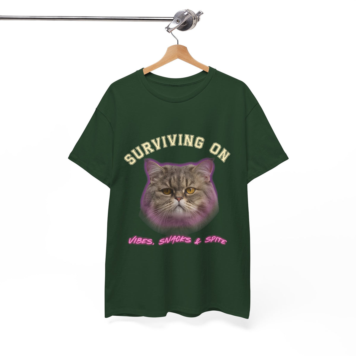 Surviving On Vibes Snacks & Spite |  T-Shirt by Electrik Land
