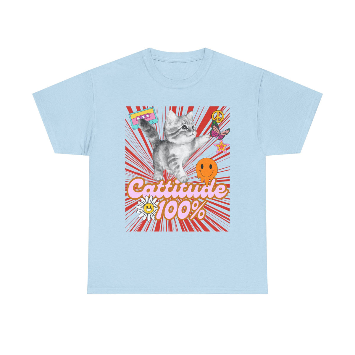 Cattitude 100% Y2K Edition - Cat Lovers - Unisex T-shirt