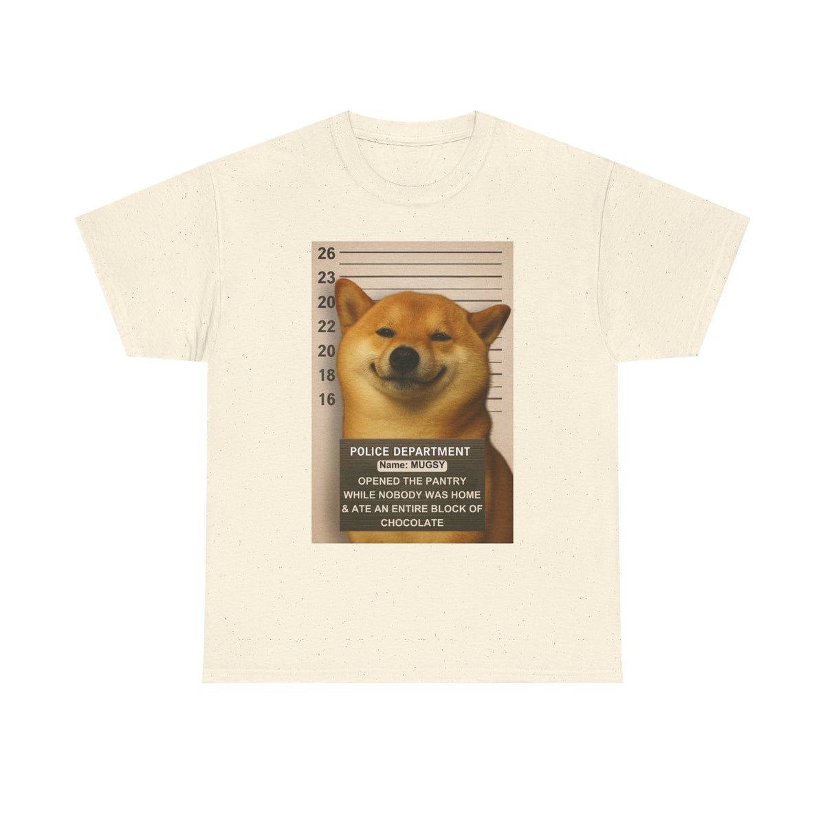 Police Mugshot- Custom Pet Print Unisex Tee
