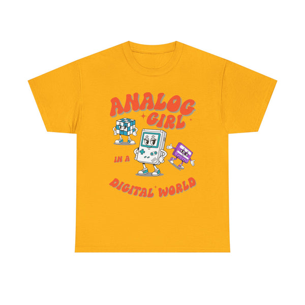 Analog Girl in a Digital World Retro  | Unisex T-shirt
