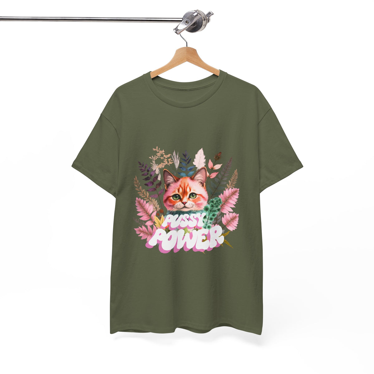 Pussy Power Flower Cat - Unisex T-shirt