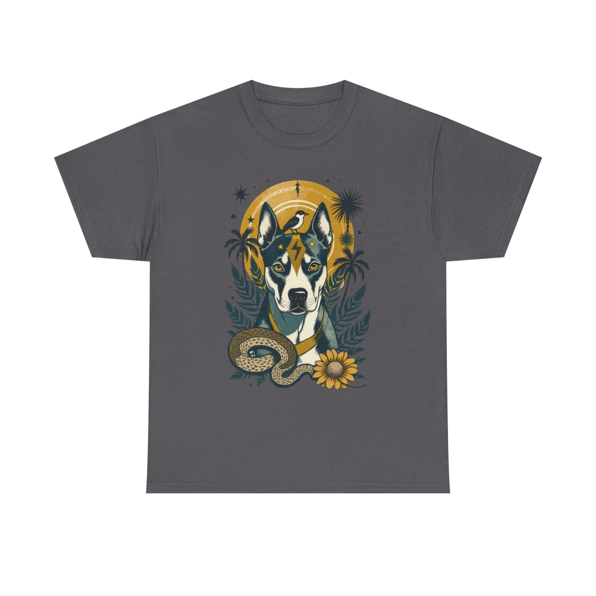 Pit Bull Vintage Style Tattoo graphic T-Shirt
