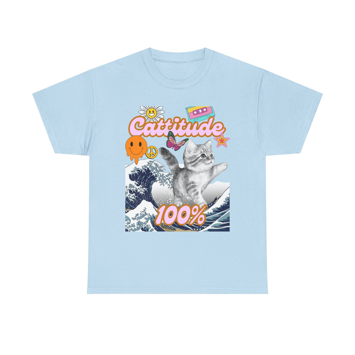 Cattitude 100% -  Cat Lovers - Unisex T-shirt