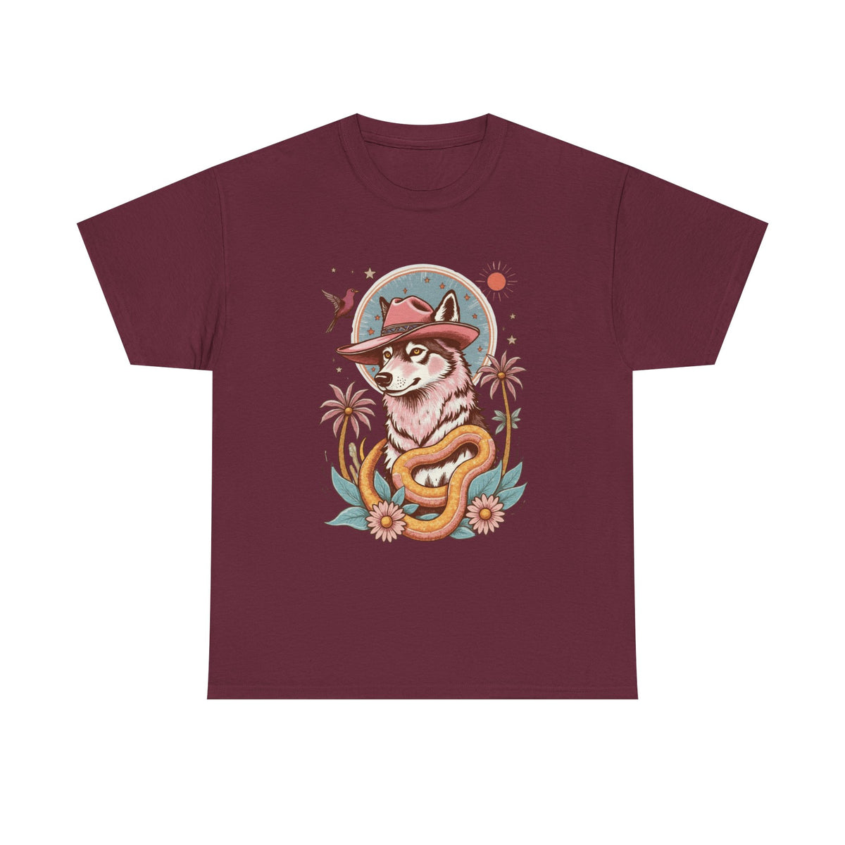 Husky Retro Cowboy T-Shirt