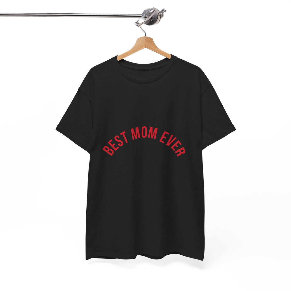 Best Mom Ever – Minimalist Block Font T-Shirt by Electrik Land