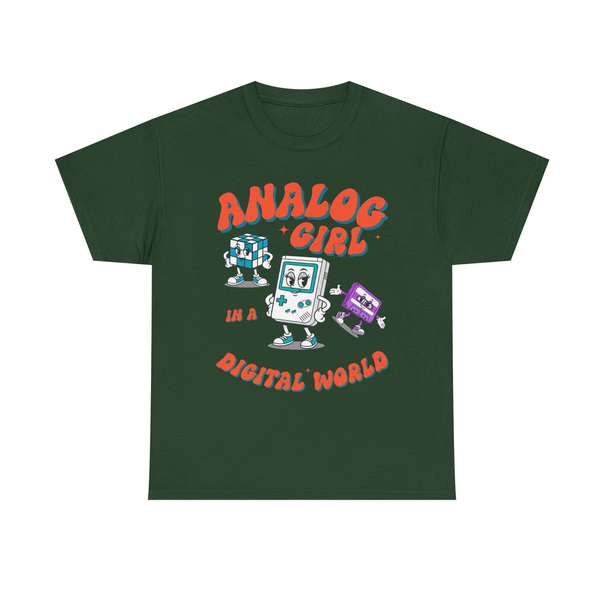Analog Girl in a Digital World Retro  | Unisex T-shirt