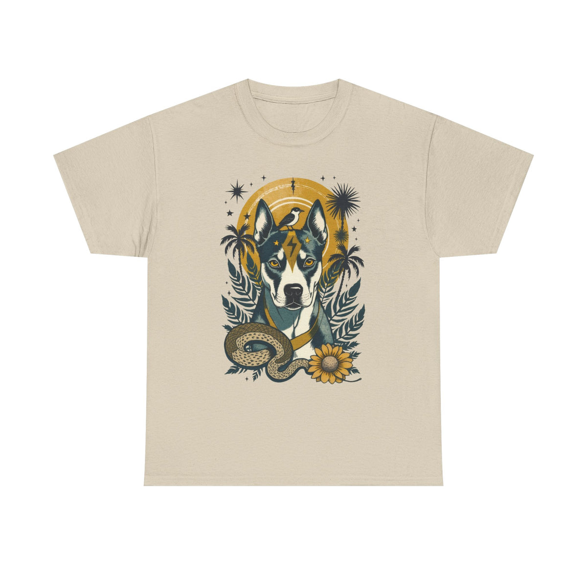 Pit Bull Vintage Style Tattoo graphic T-Shirt