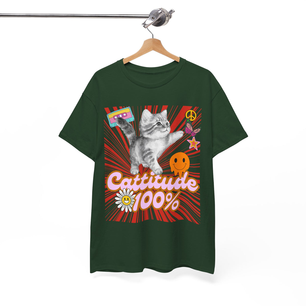 Cattitude 100% Y2K Edition - Cat Lovers - Unisex T-shirt