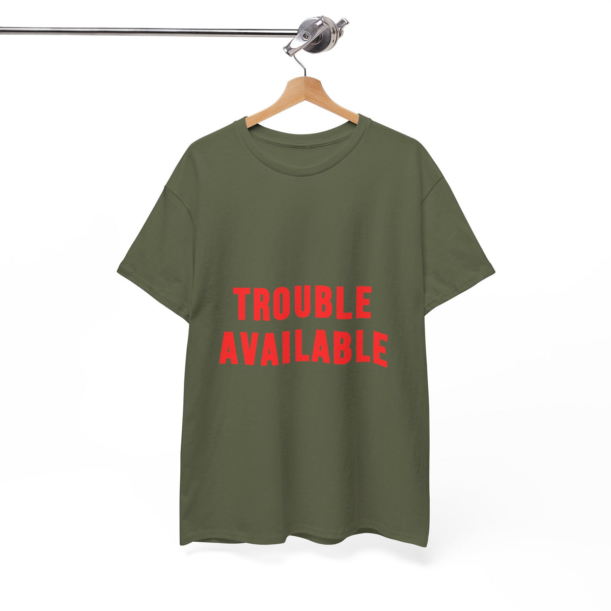 Trouble Available T-Shirt for Chaos-Curious Nights by Electrik Land.
