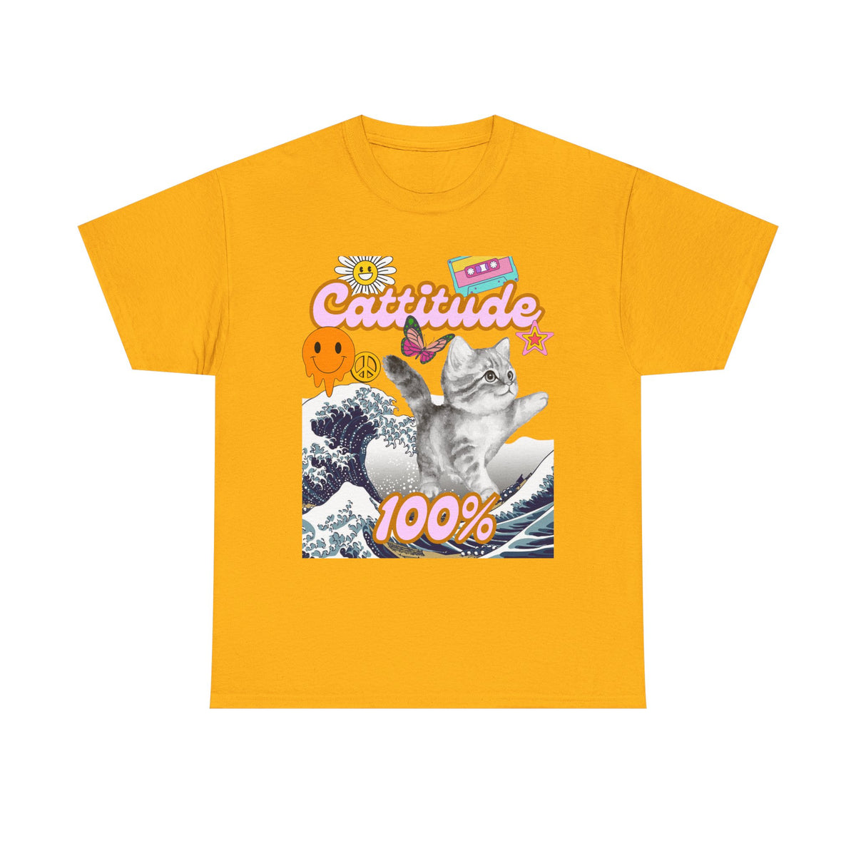 Cattitude 100% -  Cat Lovers - Unisex T-shirt