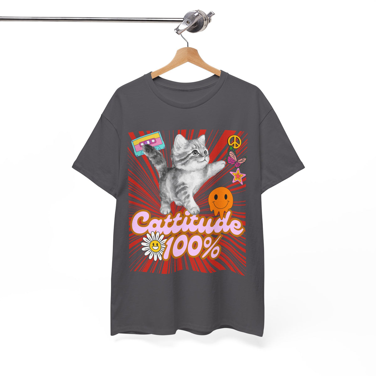 Cattitude 100% Y2K Edition - Cat Lovers - Unisex T-shirt