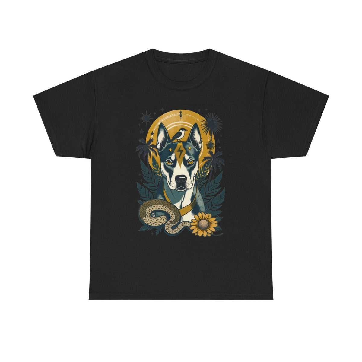 Pit Bull Vintage Style Tattoo graphic T-Shirt