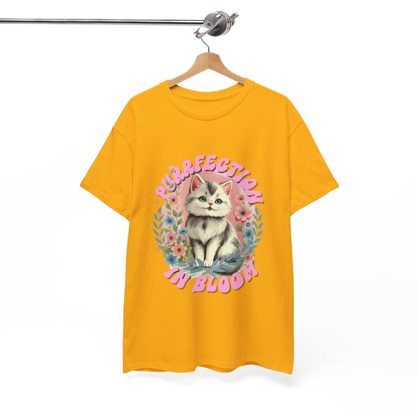 Purrfection In Bloom Cat |  Unisex T-shirt